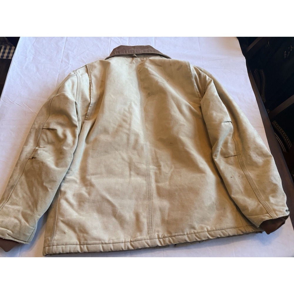 Vintage Carhartt C03 BRN USA Duck Arctic Traditional Coat 50 Reg XXL Work Jacket - Picture 16 of 16